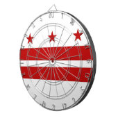 Dartboard mit Flag Washington DC, USA Dartscheibe (Vorderseite rechts)