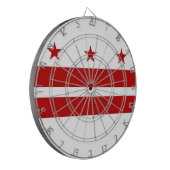 Dartboard mit Flag Washington DC, USA Dartscheibe (Vorderseite Links)