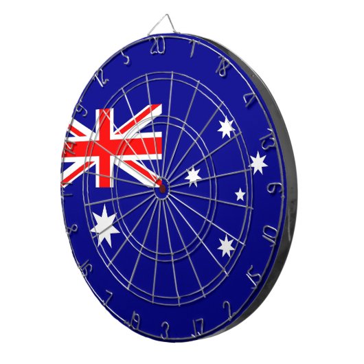 Dartboard mit Flagge Australiens Dartscheibe (Vorderseite rechts)