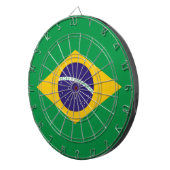 Dartboard mit Flagge Brasiliens Dartscheibe (Vorderseite rechts)
