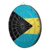 Dartboard mit Flagge der Bahamas Dartscheibe (Vorderseite rechts)