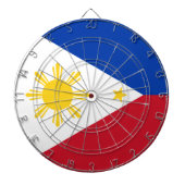 Dartboard mit Flagge der Philippinen Dartscheibe (vorne)