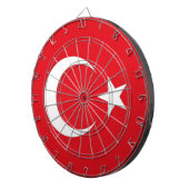 Dartboard mit Flagge der Türkei Dartscheibe (Vorderseite rechts)
