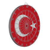 Dartboard mit Flagge der Türkei Dartscheibe (Vorderseite Links)