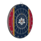 Dartboard mit Flagge des Bundesstaates Mississippi Dartscheibe (Vorderseite Links)