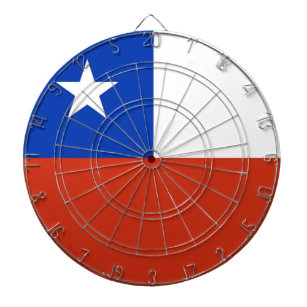 Dartboard mit Flagge des Chilen Dartscheibe
