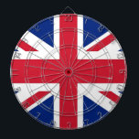 Dartboard mit Flagge des Vereinigten Königreichs Dartscheibe<br><div class="desc">Fügen Sie Ihrem Spielzimmer eine Touch britischen Stolzes mit unserem exklusiven Dartboard mit der Flagge des Vereinigten Königreichs hinzu! Dieses mit viel Liebe zum Detail gestaltete Dartboard ist mehr als nur ein Spielaccessoire; es ist eine Feier des reichen britischen Kulturerbes und des kulturellen Stolzes. Das elegante Design zeigt den berühmten...</div>
