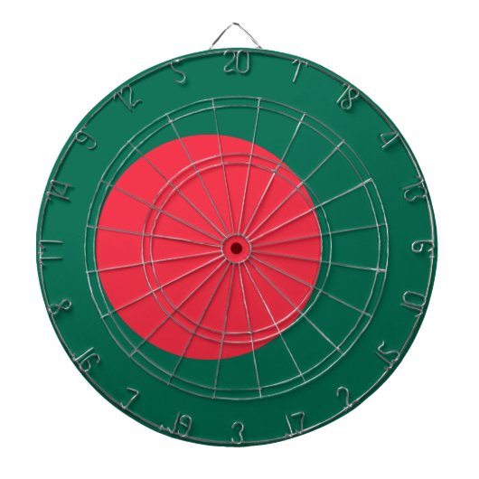 Dartboard mit Flagge in Bangladesch Dartscheibe (vorne)