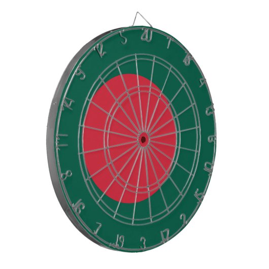 Dartboard mit Flagge in Bangladesch Dartscheibe (Vorderseite Links)