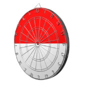 Dartboard mit Flagge Indonesiens Dartscheibe (Vorderseite rechts)