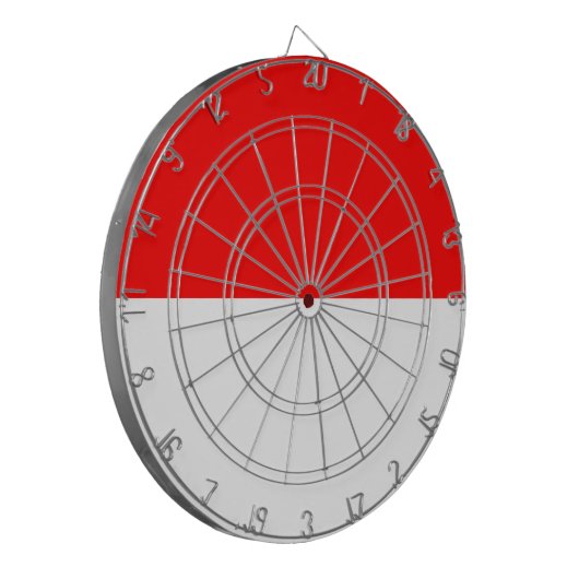 Dartboard mit Flagge Indonesiens Dartscheibe (Vorderseite Links)
