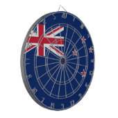 Dartboard mit Flagge Neuseelands Dartscheibe (Vorderseite Links)
