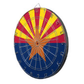Dartboard mit Flagge von Arizona, USA Dartscheibe (Vorderseite rechts)