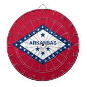 Dartboard mit Flagge von Arkansas, USA Dartscheibe (vorne)