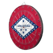 Dartboard mit Flagge von Arkansas, USA Dartscheibe (Vorderseite rechts)