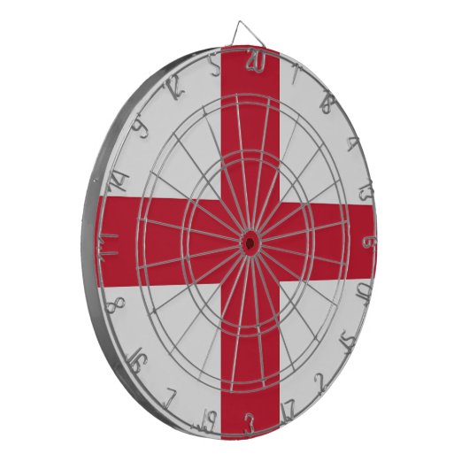 Dartboard mit Flagge von England Dartscheibe (Vorderseite Links)