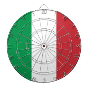 Dartboard mit Flagge von Italien Dartscheibe