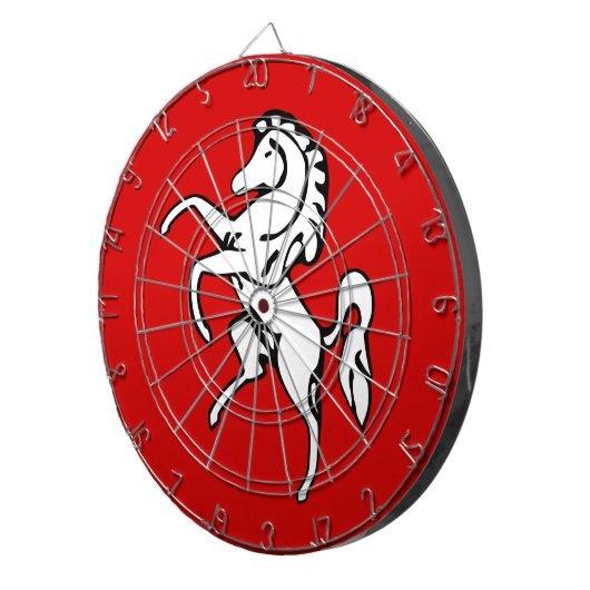 Dartboard mit Flagge von Kent, England Dartscheibe (Vorderseite rechts)