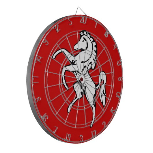 Dartboard mit Flagge von Kent, England Dartscheibe (Vorderseite Links)