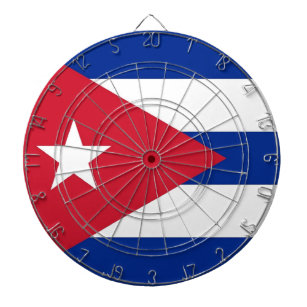 Dartboard mit Flagge von Kuba Dartscheibe