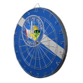 Dartboard mit Flagge von Las Vegas City, USA Dartscheibe (Vorderseite rechts)