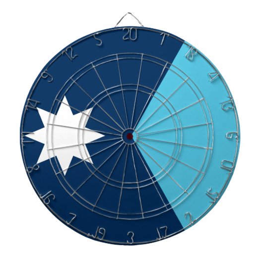 Dartboard mit Flagge von Minnesota, USA Dartscheibe (vorne)