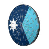 Dartboard mit Flagge von Minnesota, USA Dartscheibe (Vorderseite rechts)
