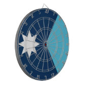 Dartboard mit Flagge von Minnesota, USA Dartscheibe (Vorderseite Links)