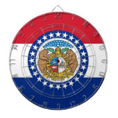 Dartboard mit Flagge von Missouri, USA Dartscheibe (vorne)