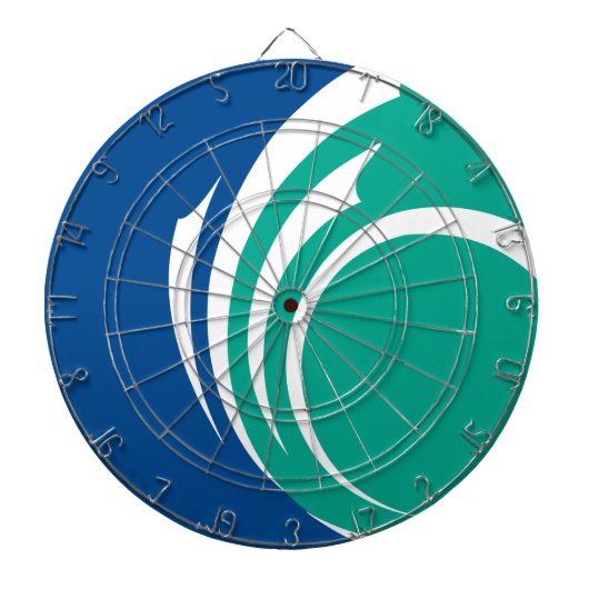 Dartboard mit Flagge von Ottawa, Kanada Dartscheibe (vorne)