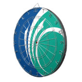Dartboard mit Flagge von Ottawa, Kanada Dartscheibe (Vorderseite rechts)