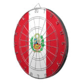 Dartboard mit Flagge von Peru Dartscheibe (Vorderseite rechts)
