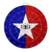 Dartboard mit Flagge von San Antonio City, USA Dartscheibe (vorne)