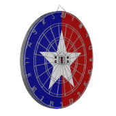 Dartboard mit Flagge von San Antonio City, USA Dartscheibe (Vorderseite Links)