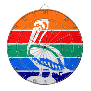 Dartboard mit Flagge von St. Petersburg, Florida Dartscheibe