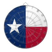 Dartboard mit Flagge von Texas, USA Dartscheibe (vorne)
