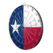 Dartboard mit Flagge von Texas, USA Dartscheibe (Vorderseite rechts)