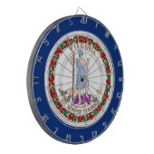 Dartboard mit Flagge von Virginia, USA Dartscheibe (Vorderseite Links)