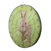 Dartboard mit Hasen-Kaninchen-Bild Dartscheibe (Vorderseite rechts)