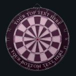 Dartboard mit lila Farben und benutzerdefiniertem  Dartscheibe<br><div class="desc">Dartboard mit lila Retro-Farben und zwei benutzerdefinierten Textbereichen. Sie können jede Farbe ändern,  indem Sie auf die Schaltfläche Anpassen klicken.</div>