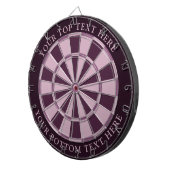 Dartboard mit lila Farben und benutzerdefiniertem  Dartscheibe (Vorderseite rechts)
