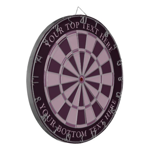Dartboard mit lila Farben und benutzerdefiniertem  Dartscheibe (Vorderseite Links)