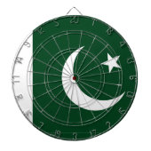 Dartboard mit pakistanischer Flagge Dartscheibe (vorne)