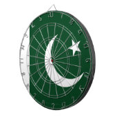 Dartboard mit pakistanischer Flagge Dartscheibe (Vorderseite rechts)