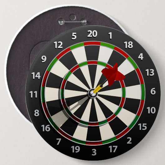 Dartboard mit Pfeil Button (Vorne & Hinten)