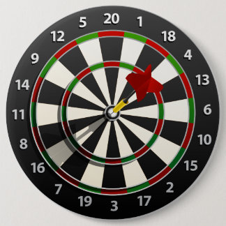 Dartboard mit Pfeil Button