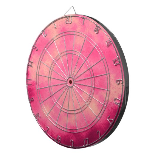 Dartboard mit rosa Sand Cloud-Effekt Dartscheibe (Vorderseite rechts)