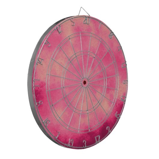 Dartboard mit rosa Sand Cloud-Effekt Dartscheibe (Vorderseite Links)