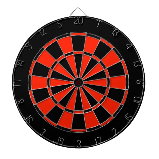 Dartboard mit roter und schwarzer Regulierung Dartscheibe (vorne)