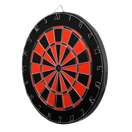 Dartboard mit roter und schwarzer Regulierung Dartscheibe (Vorderseite rechts)